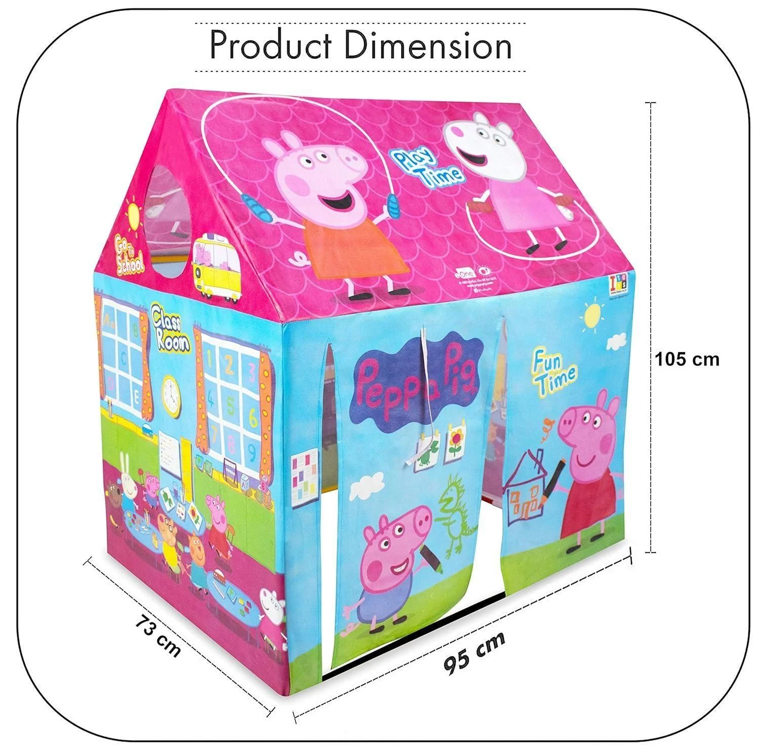 Peppa Pig Theme Tent House For Kids